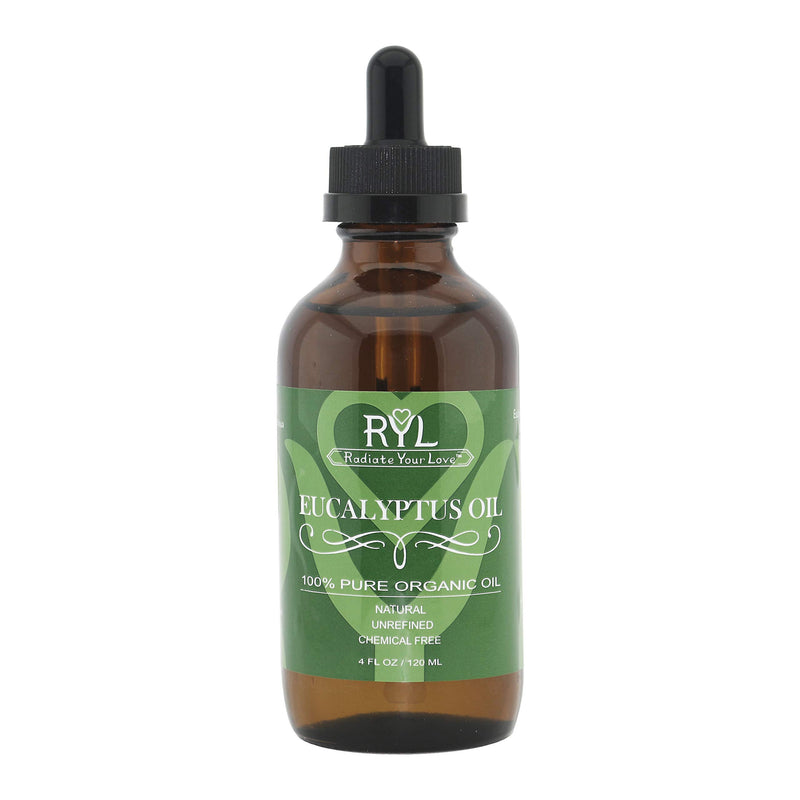 Radiate Your Love Eucalyptus Essential Oil, Large 4 Fluid Ounce, 100% Pure Organic Therapeutic Grade - BeesActive Australia