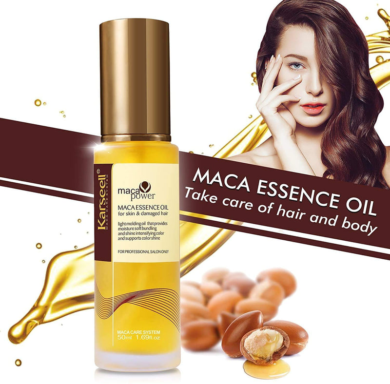 Moroccan Argan Oil for Hair Healing Cold Pressed Weightless Argan Oil Hair Serum for Dry Damaged Hair 50ml - BeesActive Australia