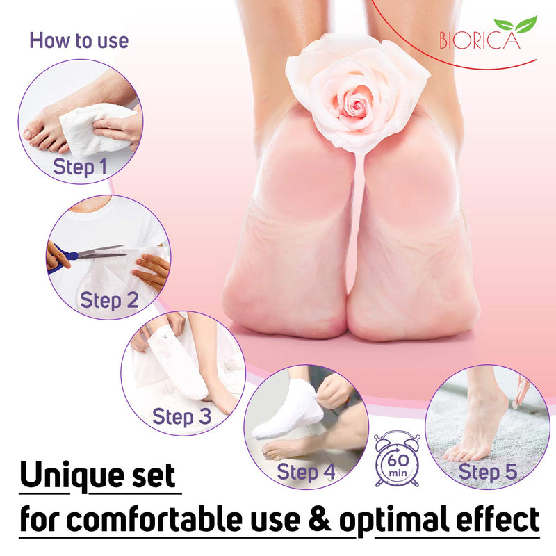 Foot Peel Mask for Baby Soft Feet (3 Pairs), Unisex Mask-Socks with an Extra Pair for Your Comfort, Foot Mask for Smooth and Silky Skin, Cracked Heels, Calluses and Dead Skin Тrеаtmеnt for Men/Women - BeesActive Australia