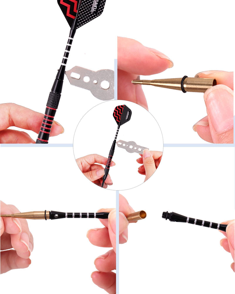 Darts Plastic Tip Professional Soft Tip Darts Set for Electronic Dartboard 9 Pcs 18 Grams with 50 Extra Tips 9 Shafts 27 Flights Tool Kit Gift Darts Case Blue - BeesActive Australia