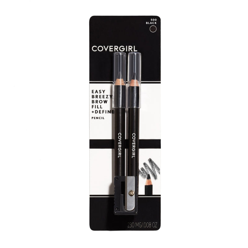 Covergirl Easy Breezy Brow Fill and Define Pencil, Black, 0.06 Ounce - BeesActive Australia