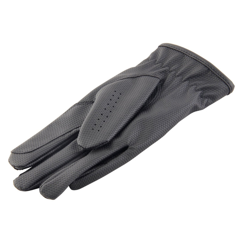 Allness Leather Adults Men Gents Horse Equestrian Polo Bike Bicycle Riding Black Gloves Large - BeesActive Australia