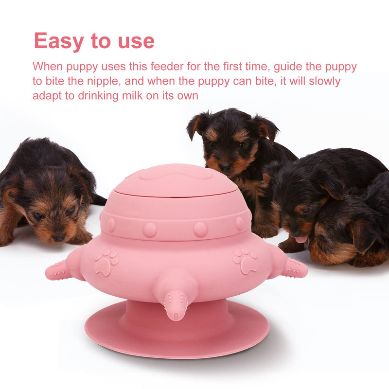 Apetpup Puppy Feeder Milk Bowl for Nursing Puppy, 4 Teats Puppy Bottles for Multiple Puppies, 240ml Doggie Bubble Feeder Puppy Bottles - BeesActive Australia