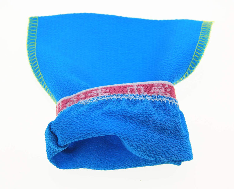 Odetina 5 Packs of Deep Exfoliated Face and Body Mitt，Body Spa Massage Dead Skin Cell Remover (5 packs of red, orange, yellow, green and blue double-sided exfoliating cloth) - BeesActive Australia