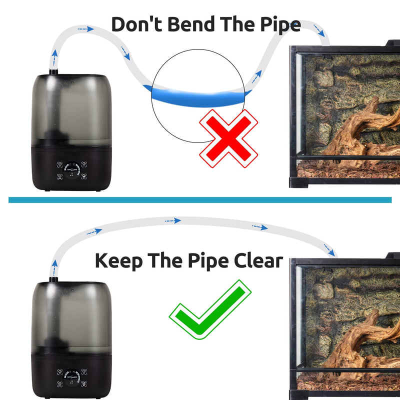 REPTIZOO Reptile Fogger Extension Tube, Accessories of Reptile Humidifier Suitable for Reptiles Terrarium - BeesActive Australia