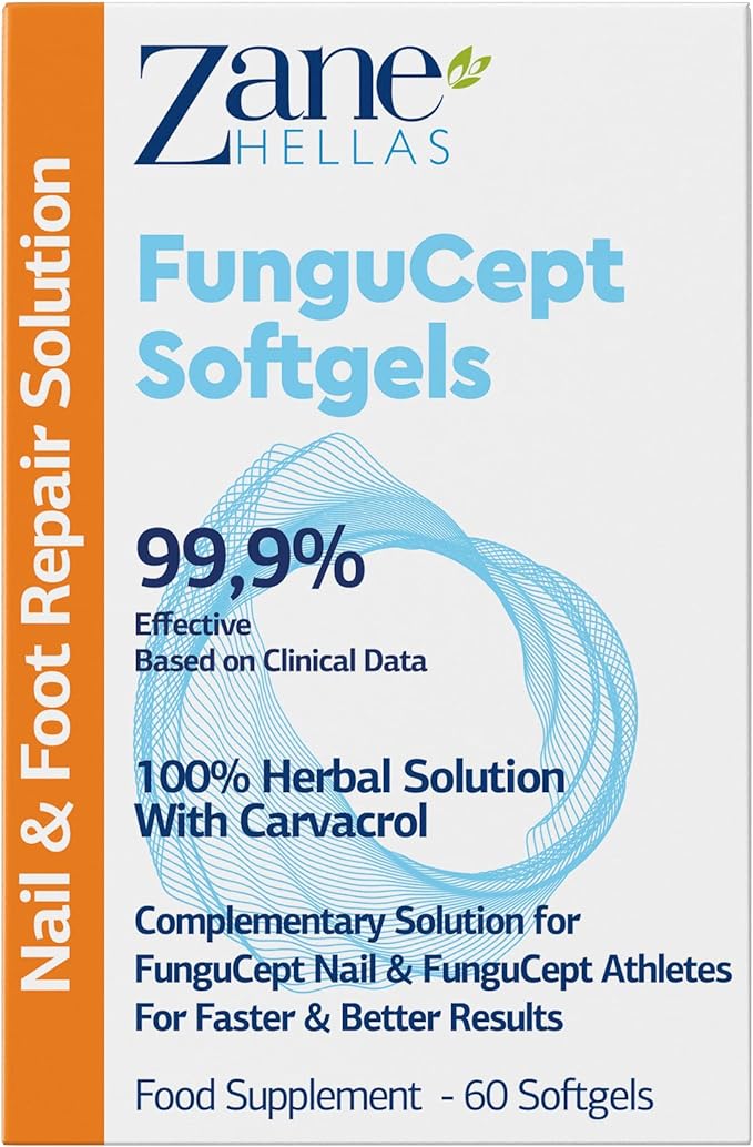 FunguCept Softgels offers a complementary solution with a fungal stop nail solution for quick results. 100% natural, 108 mg carbacool - fast and high effectiveness - 60 capsules Zane Hellas - BeesActive Australia