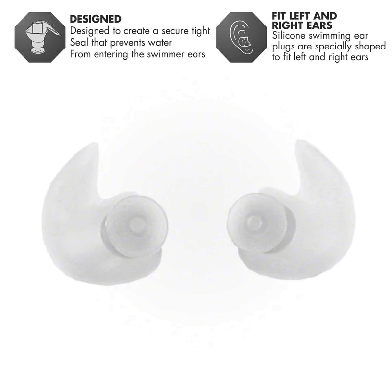 TYR Silicone Molded Ear Plugs Clear - BeesActive Australia