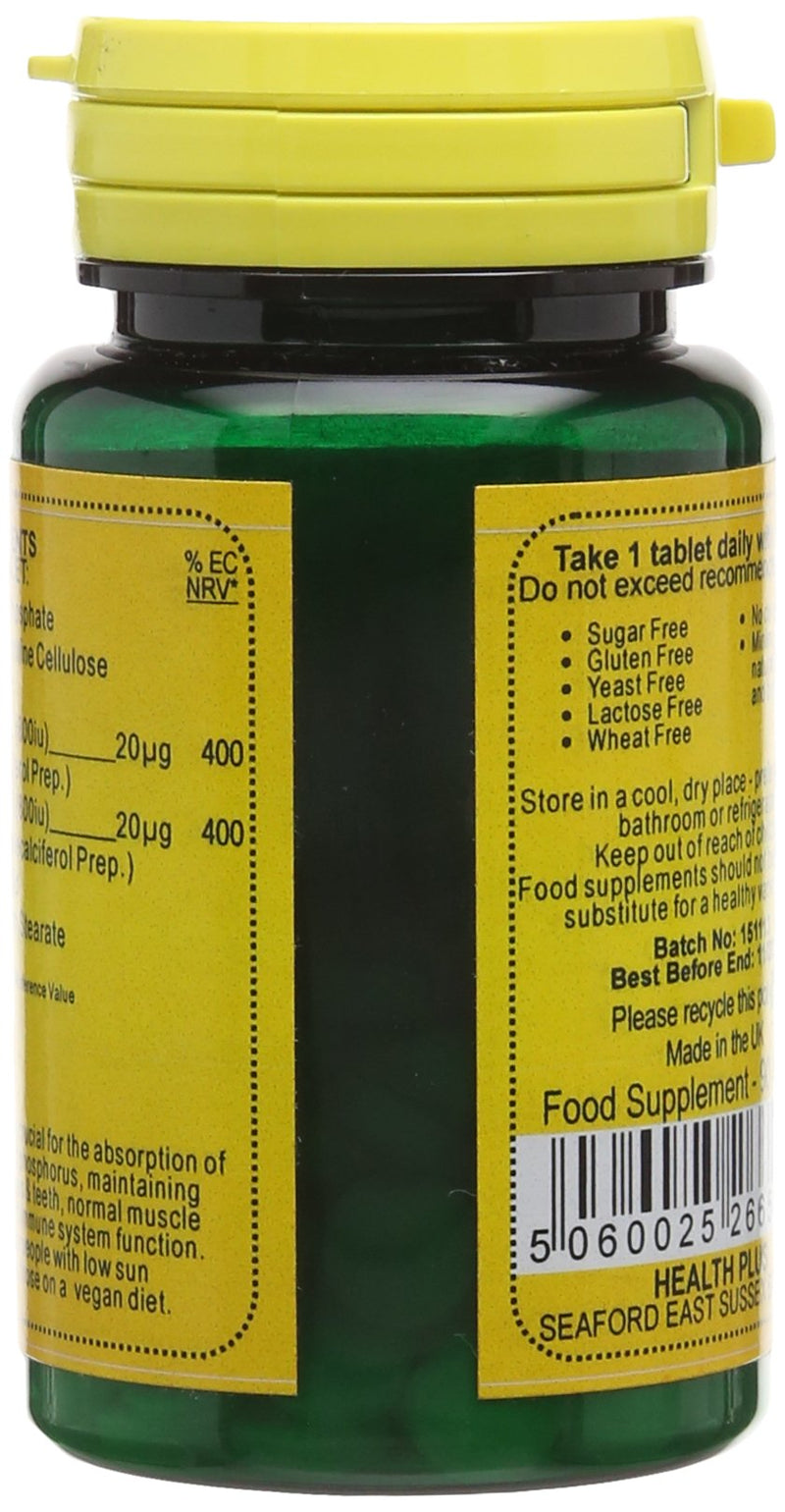 Veganicity Vitamin D Complex 1600iu (40µg) : Vitamin D Supplement : 90 Vegan Tablets - BeesActive Australia