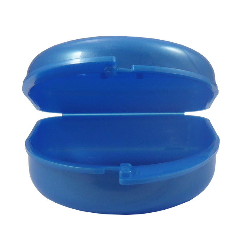Dental Bath, Retainer Case and Brush ~ Storage Case and Container for Soaking and Cleaning Ortho Retainers (Blue Bath, Blue Case) Blue Bath, Blue Case - BeesActive Australia