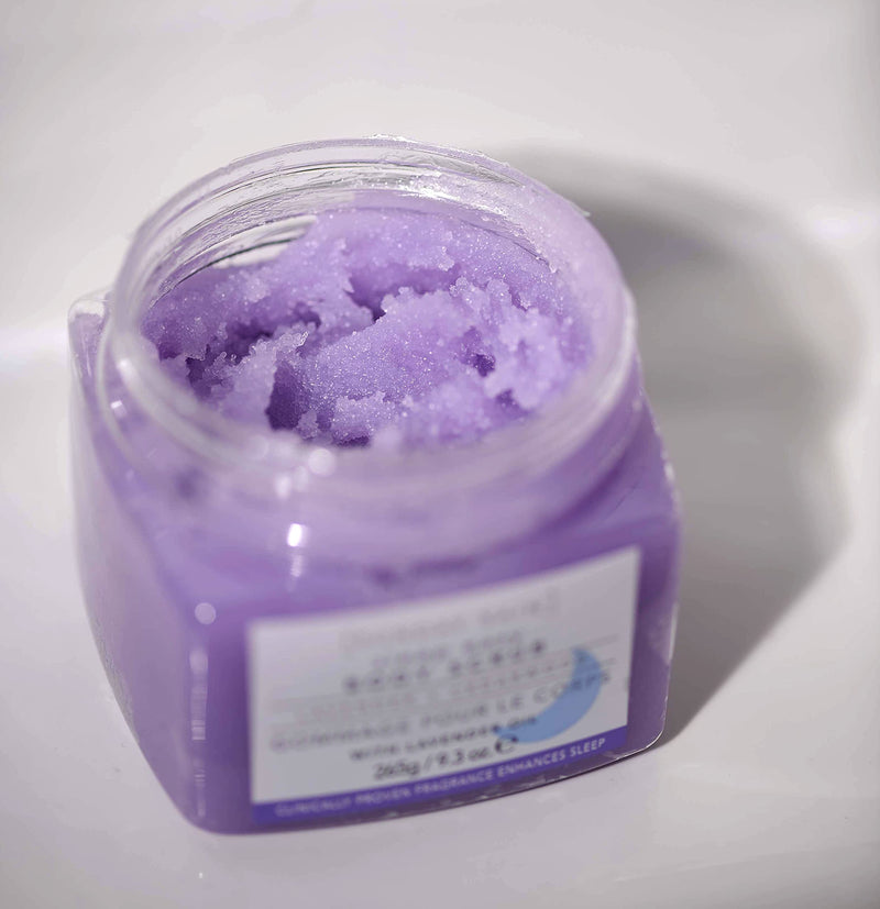 Sunday Rain Sleep Easy Polishing Body Scrub for Dry Skin, Calming Lavender Scent, Vegan and Cruelty-Free, 265g - BeesActive Australia