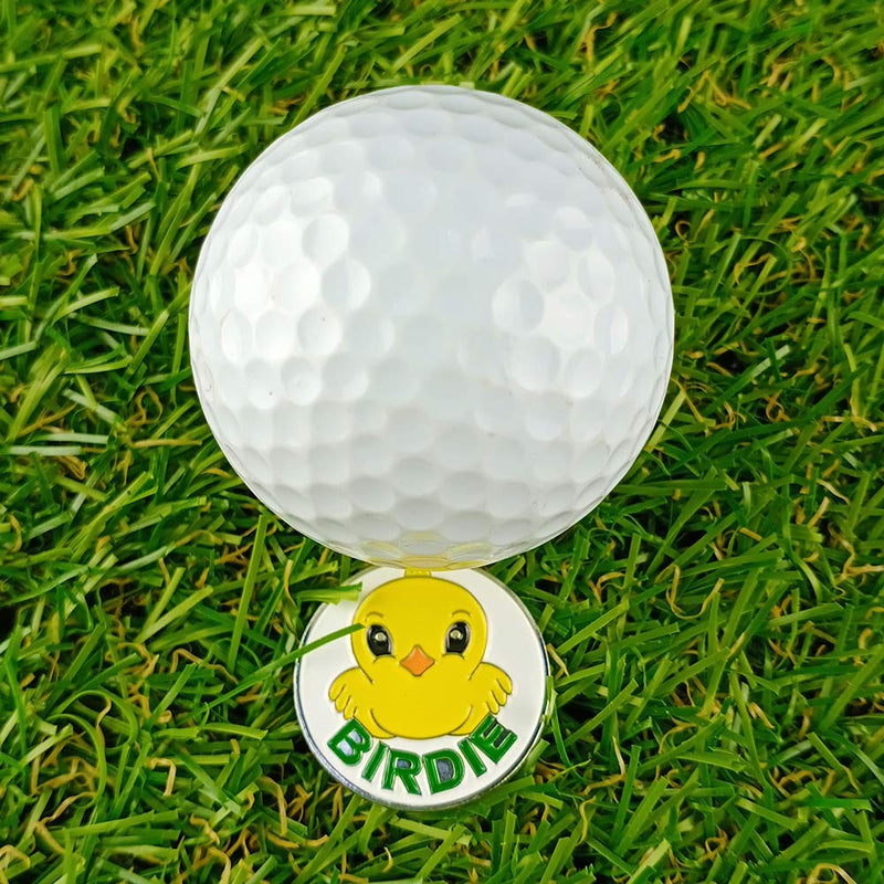 GOLTERS Golf Ball Markers with Hat Clips Value Sets for Men Women Golfer, Removable Attaches Easily to Golf Cap Premium Gifts Brid and Cart - BeesActive Australia
