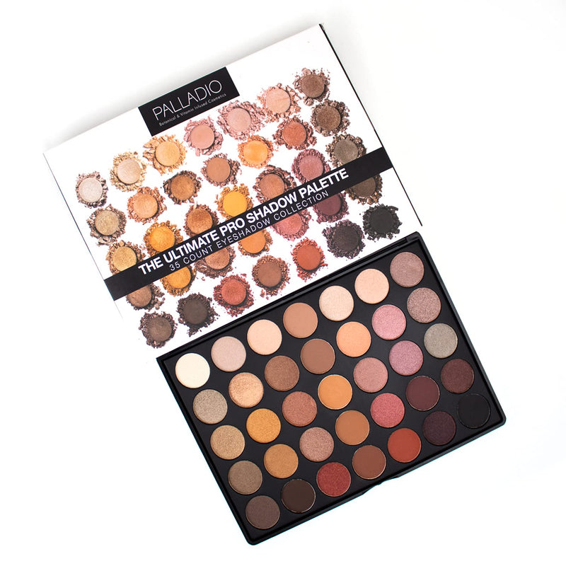 Palladio Ultimate Pro Eyeshadow Palettes, Professional and Personal Use, 35 High Pigmented Powder Colors, Matte, Shimmer, Satin Finishes, Long Lasting (FALL 2020) FALL 2020 - BeesActive Australia