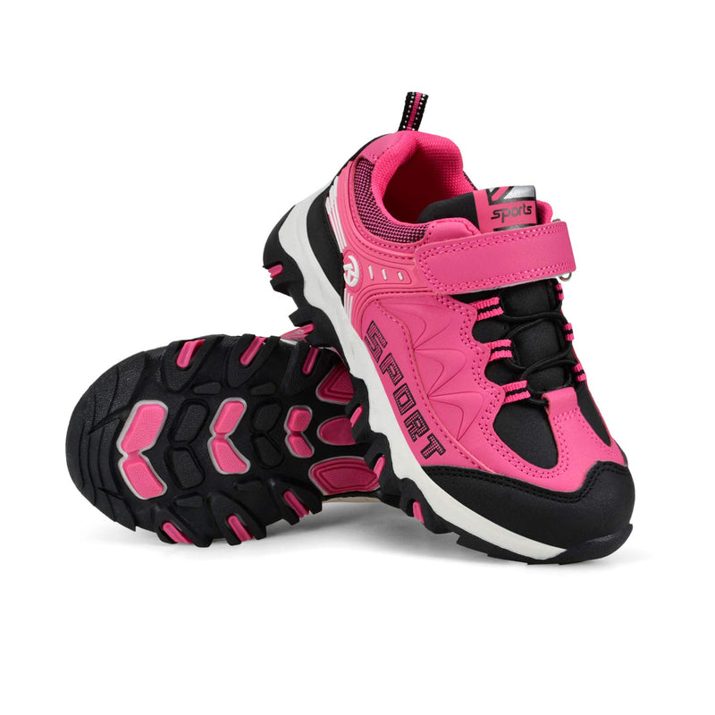 [AUSTRALIA] - Biacolum Boys Girls Shoes Outdoor Hiking Waterproof Kids Sneaker 1 Little Kid A-black/Pink 