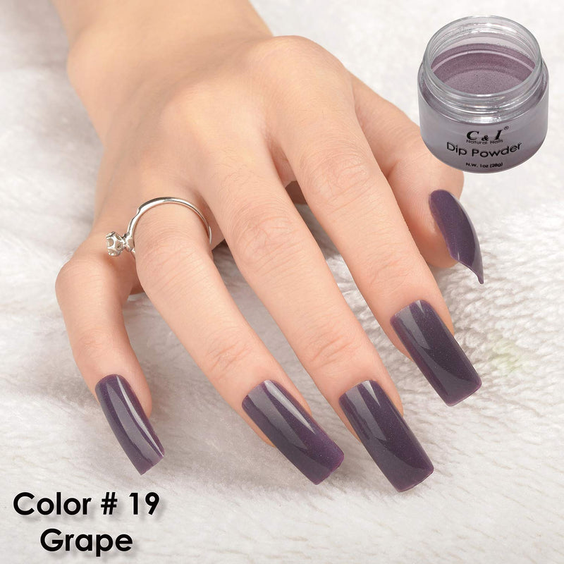 C & I Dipping Powder Color No.019 Grape Purple Color System - BeesActive Australia