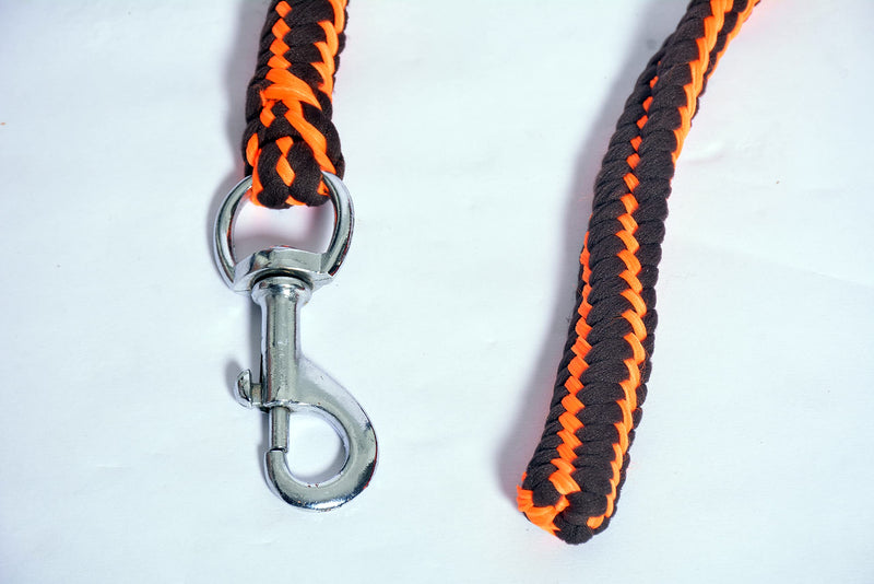 Lead Rope- Cotton(Black/Orange) - BeesActive Australia