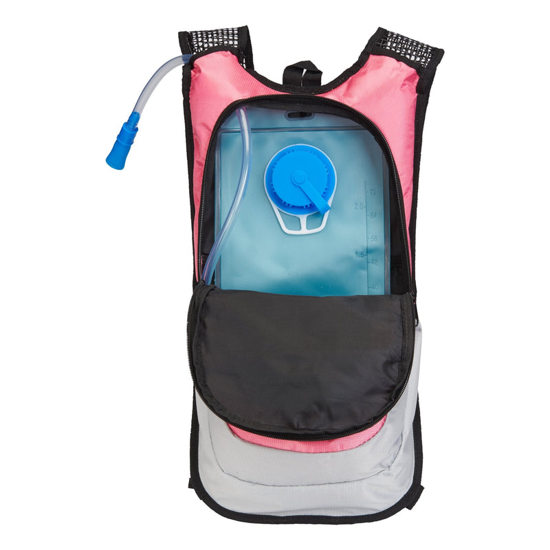 Northwest Survival Hydration Pack - 2 Liter Water Bladder with Extra Large Storage Compartment, Pink - BeesActive Australia