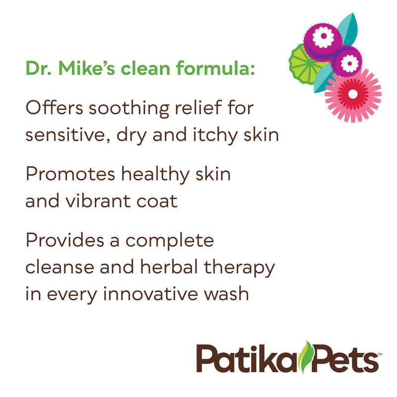 Patika Pets | Botanical Cleanser for Dogs & Cats, Waterless Shampoo & Gentle Conditioner Spray, No Rinse Formula, Paraben Free, Natural Ingredients for Sensitive Itchy Skin - 16.2oz - BeesActive Australia