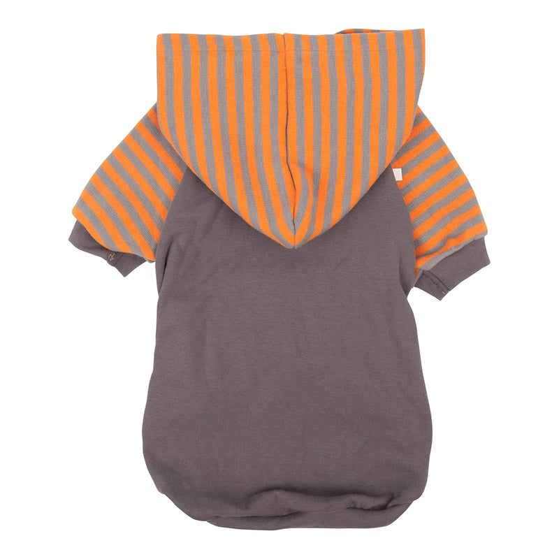 CuteBone Dog Hoodie Shirts Pet Clothes with Hat Large Grey Stripes - BeesActive Australia