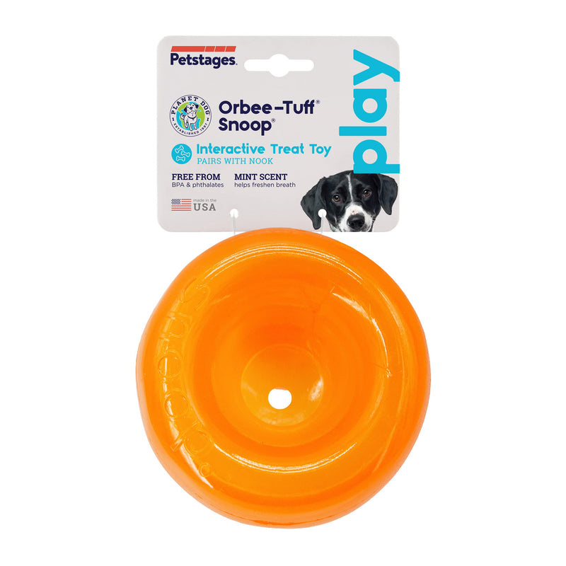 Planet Dog Orbee-Tuff Snoop Interactive Treat Dispensing Dog Toy, Large, Orange - BeesActive Australia