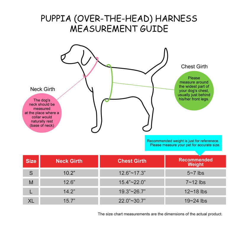 Puppia Winter Dog Harness Over-The-Head No Pull Cold Weather No Choke Warm Fleece Walking Training Adjustable for Small & Medium Dog PINK _REN - BeesActive Australia