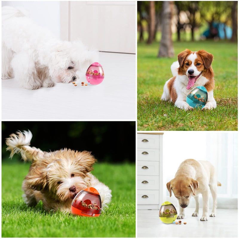 Dog Treat Ball, IQ Treat Dispensing Dog Toys, Interactive Food Puzzles Ball for Dogs, Pet Slow Feeder Ball Blue - BeesActive Australia