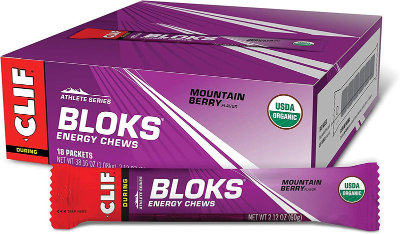 ‎‎CLIF Bar Bloks Energy Chews Mountain Berry - Sports Supplements, 60 g (Mountain Berry- 3 Packs) - BeesActive Australia