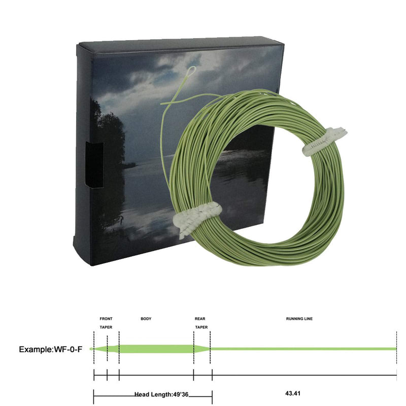 Aventik Floating Fly Fishing Line Nymph Line Ultra Thin Ultra Low Stretch Fly Line One Size All 0-5 Fly Fishing Floating Welded Loop - BeesActive Australia