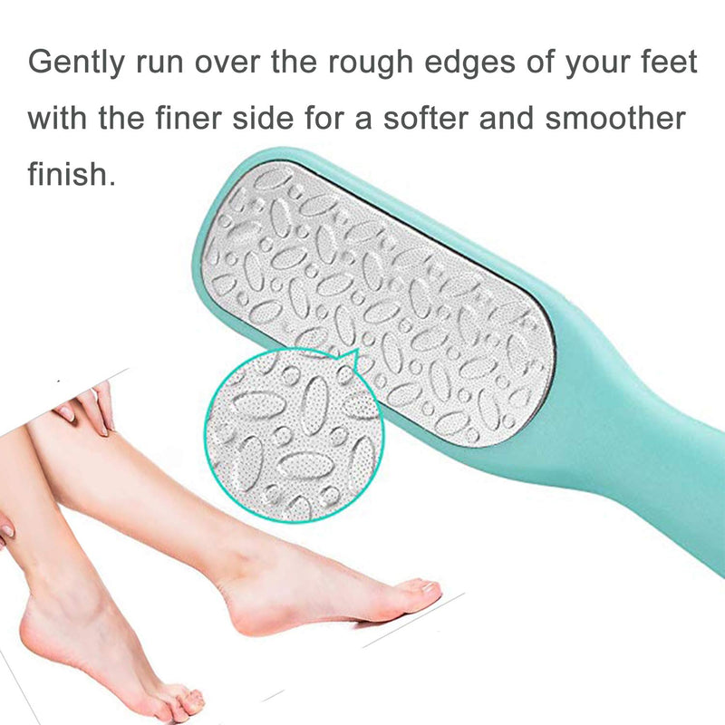 Callus Remover Foot File Dual-sided Stainless Steel Colossal Foot Rasp Dead Skin Remover - Pedicure Foot Scrubber Tools For Exfoliation, Smoothing & Softening Skin – Perfect for Both Dry and Wet Feet - BeesActive Australia