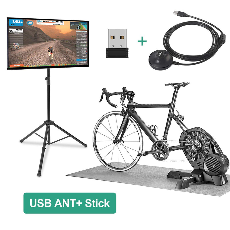 CooSpo USB ANT+ Dongle with 6ft. Extension Cable Compatible with Zwift TrainerRoad Wahoo Garmin Cycleops Trainer Rouvy TacX Sufferfest PerfPRO USB ANT+ Stick + Extension Cable - BeesActive Australia