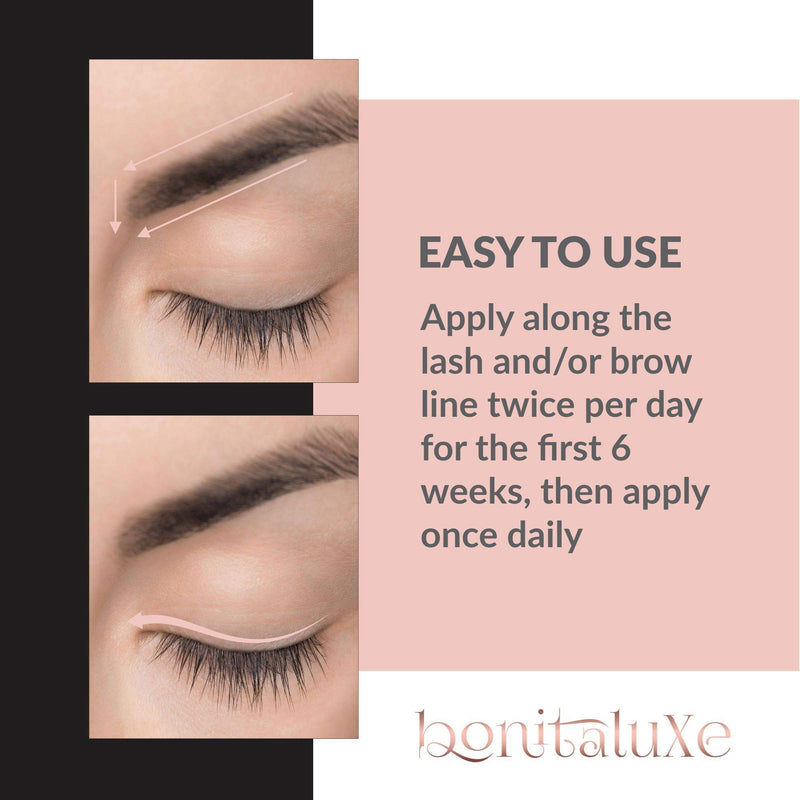 Bonitaluxe Eyelash Growth Serum For lashes and Eyebrows, Lash Enhancer & Brow Growth Serum 7.4 ml - BeesActive Australia