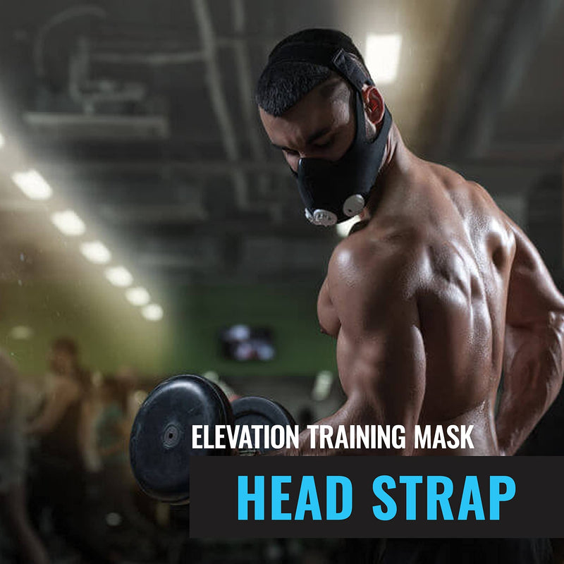 Training Mask - Masks Straps for Training Mask 2.0, Mask Extender Strap Only, Adjustable Band for Running Breathing Mask, Black - BeesActive Australia