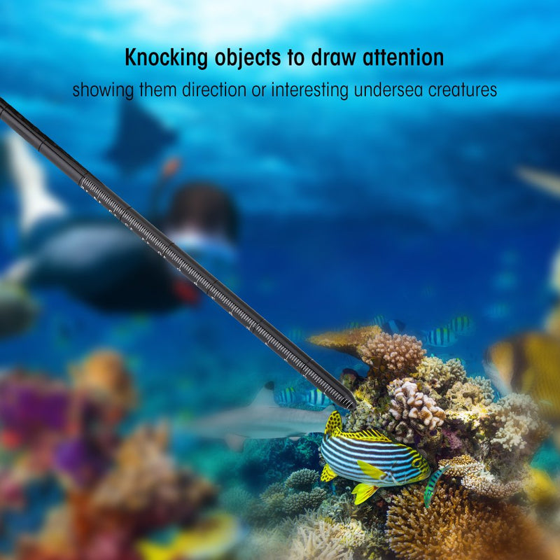 Scuba Diving Stick Pointer Aluminum Alloy Lobster Tickle Stick Tank Banger Pointer Rod with Wrist Lanyard - BeesActive Australia