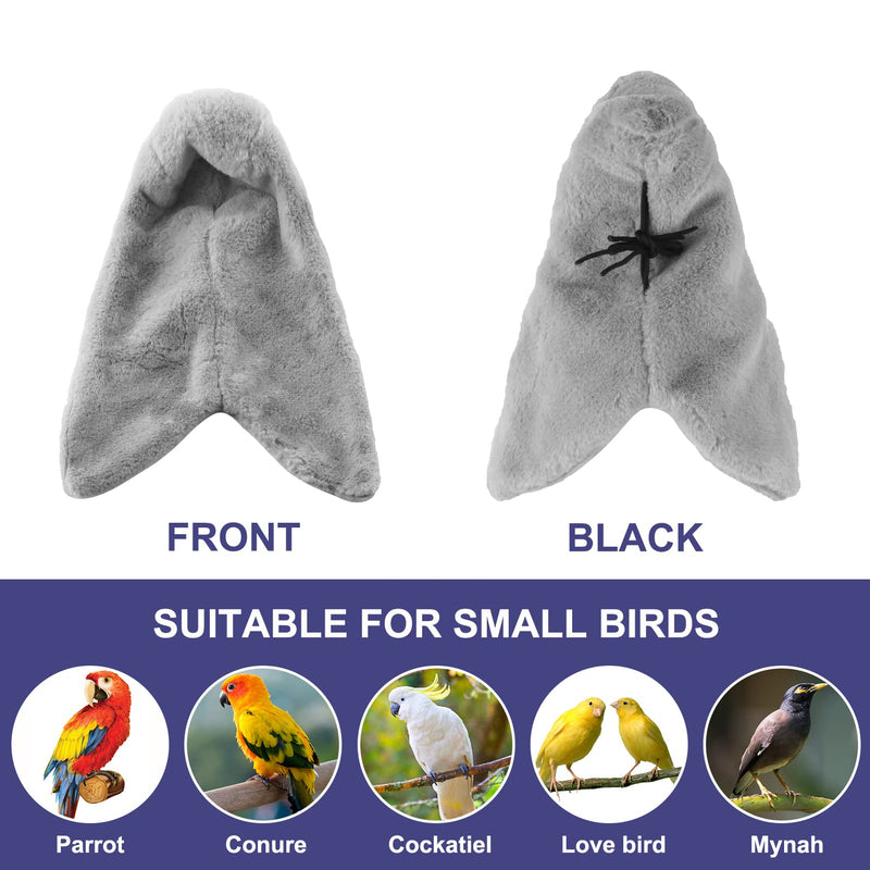 LOPERDEVE Bird Buddy Corner Fleece Bird Blanket Cozy Bird Bed Warmer Parrot House for Cage Hanging Hammock Toy for Greys Amazons Parakeet Cockatiel Conure Lovebirds Finch Canaries Medium - BeesActive Australia