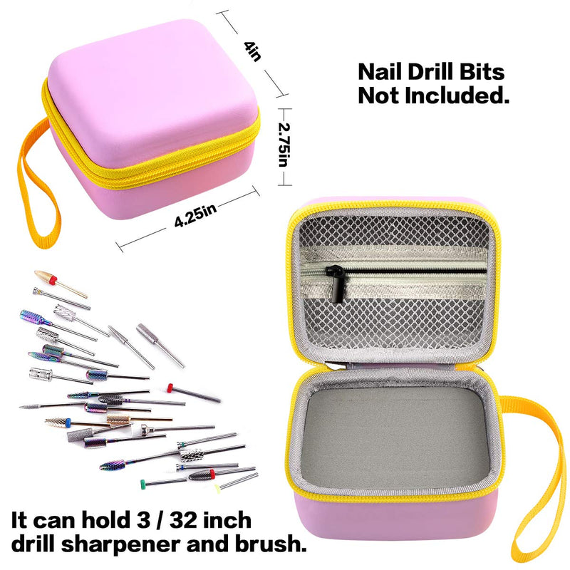 Nail Drill Bits Holder, Displayer Organizer Container 65+ 3/32 Inch Drill Bits for Nails, Efile Nail Bits Professional Nail File Bits Manicure Tools - BeesActive Australia