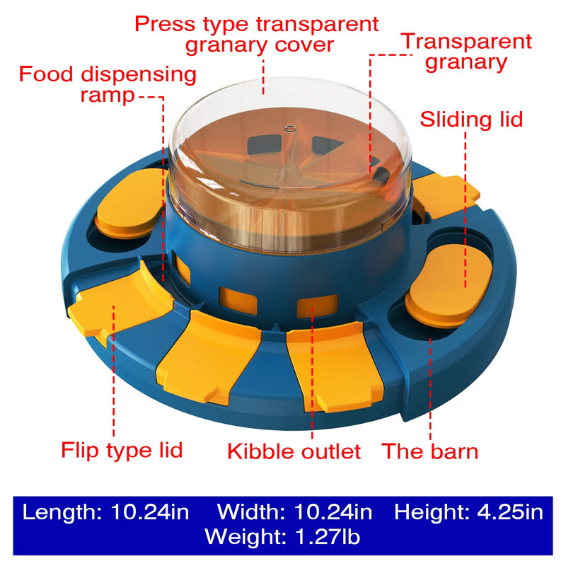 KADTC Pet Puzzle Toys IQ Toy Treat Balls for Dog/Cat/Puppy/Kitten Large/Medium/Small Chewers Gift Ball LEVEL 2 IN 1 Puzzle Toy 2in1 C - BeesActive Australia