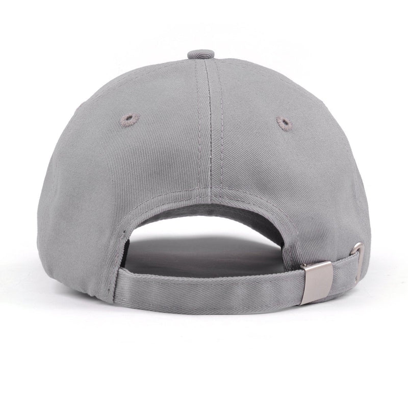 Rose Embroidered Dad Hat Women Men Cute Adjustable Cotton Floral Baseball Cap Grey - BeesActive Australia