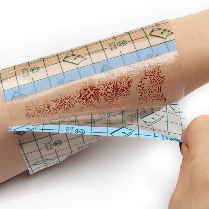COITEK Tattoo Bandage, 5 m x 15 cm Waterproof Bandage, Transparent Stretch Adhesive Bandage Tape Retention Dressing Tapes - BeesActive Australia