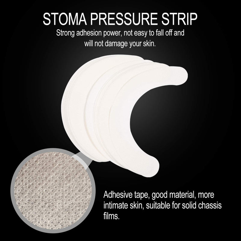 HEALLILY 20Pcs Stoma Barrier Strips Ostomy Strip Paste Curved Stoma Anti-Leak Skin Barrier Fixing Strips Stoma Care Tape Supply - BeesActive Australia