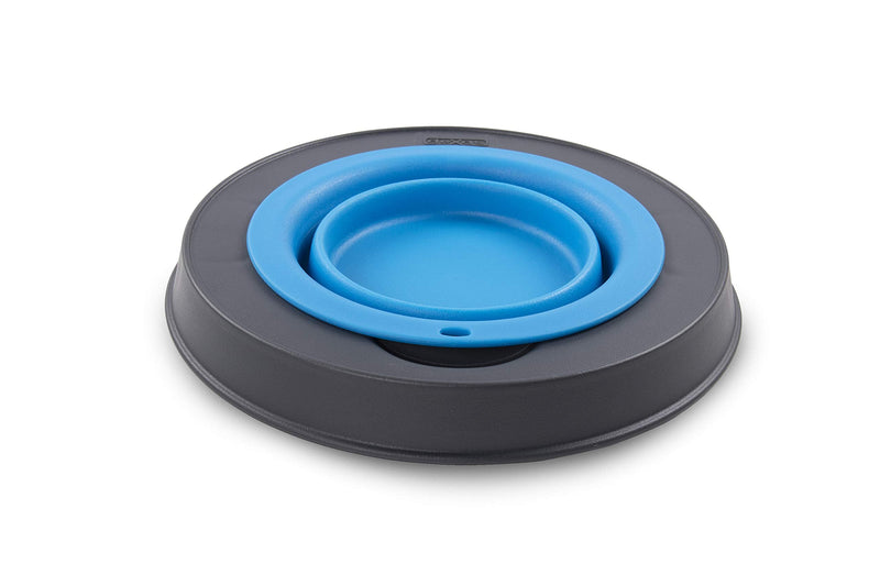 Dexas Popware for Pets Single Elevated Pet Feeder Small/1.5 Cup Capacity Pro Blue - BeesActive Australia