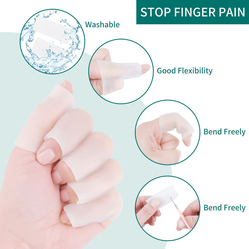 Gel Finger Sleeve , Finger Cot Protectors, Relief from Pain of Finger Tips Cracked, Arthritis, Avoid Biting Your Fingers - BeesActive Australia