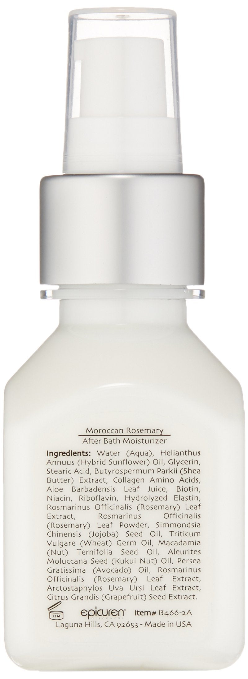 Epicuren Discovery After Bath Body Moisturizer, Kukui Coconut Rose 2 Ounce - BeesActive Australia