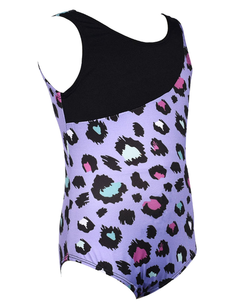 Rosdeer Little Girls' One-piece Dancing Tumbling Tank Gymnastics Leotard 2-12Years 8-9Years（140） Purple - BeesActive Australia
