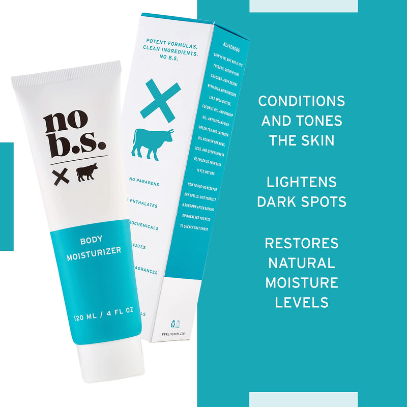 No B.S. Hand and Body Moisturizer l Ultra Hydrating Natural Body Lotion For Women and Men l Antioxidant-Rich Green Tea Protects Against Aging While Shea Butter and Lavender Oil Nourish Dry Skin - BeesActive Australia