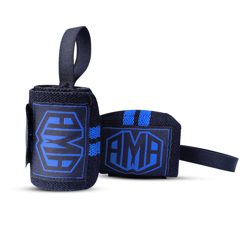 Daan Mma AMA Wrist Wraps for Weight Lifting Cotton Straps, Thumb Loop, Powerlifting Bodybuilding Fitness Strength Gym Training Crossfit Workout, Gymnastics Calisthenics 18" Professional Grade Straps - BeesActive Australia