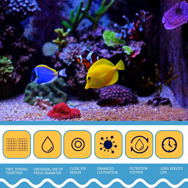 YOLUFER 10 PCS Aquarium Divider Tray Fish Tank Grid Aquarium Filter Bottom for Fish Tank Isolation - BeesActive Australia