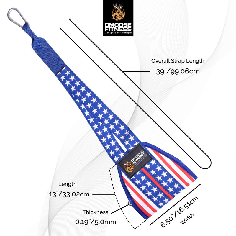 DMoose Fitness Hanging Ab Straps for Abdominal Muscle Building and Core Strength Training, Arm Support for Ab Workouts, Padded Gym Equipment for Men and Women American - BeesActive Australia