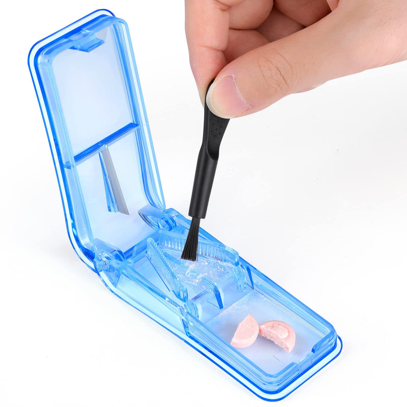 Pill Cutter, Opret Pill Splitter with Blade for Small Pills Large Pills Cut in Half Quarter for Tablet Vitamin Medicine Blue - BeesActive Australia