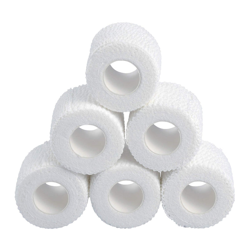 Oly Grip: Weightlifting Thumb Hook Grip Cotton Tear Stretch Tape (6 Rolls) - Weight Lifting - Crossfit - Gymnastics - Keep Fingers and Hands Safe During Workout White - BeesActive Australia