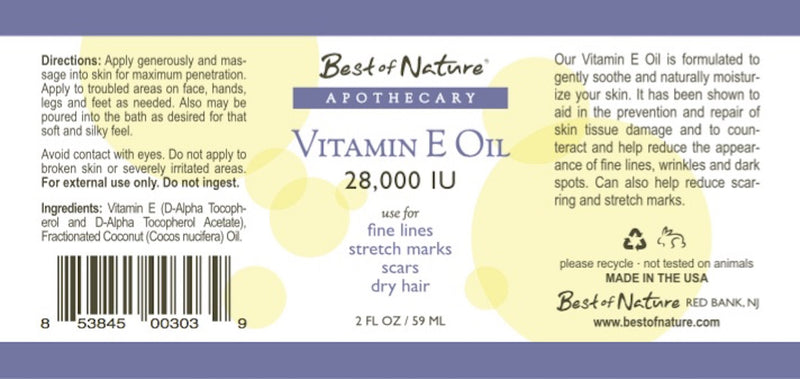 Vitamin E Oil - 28,000 IU - 100% Natural - BeesActive Australia