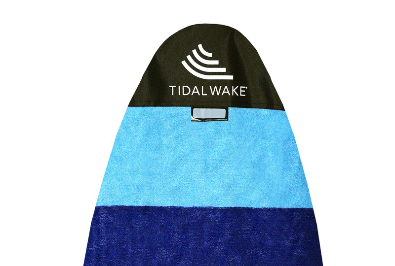 Tidal Wake TAG-IT Surf & Wake Board Sock Bag with Built-in Name Tag, Round Nose Style, 60", Tag Your Bag - Personalize with Your Name! Blue - BeesActive Australia